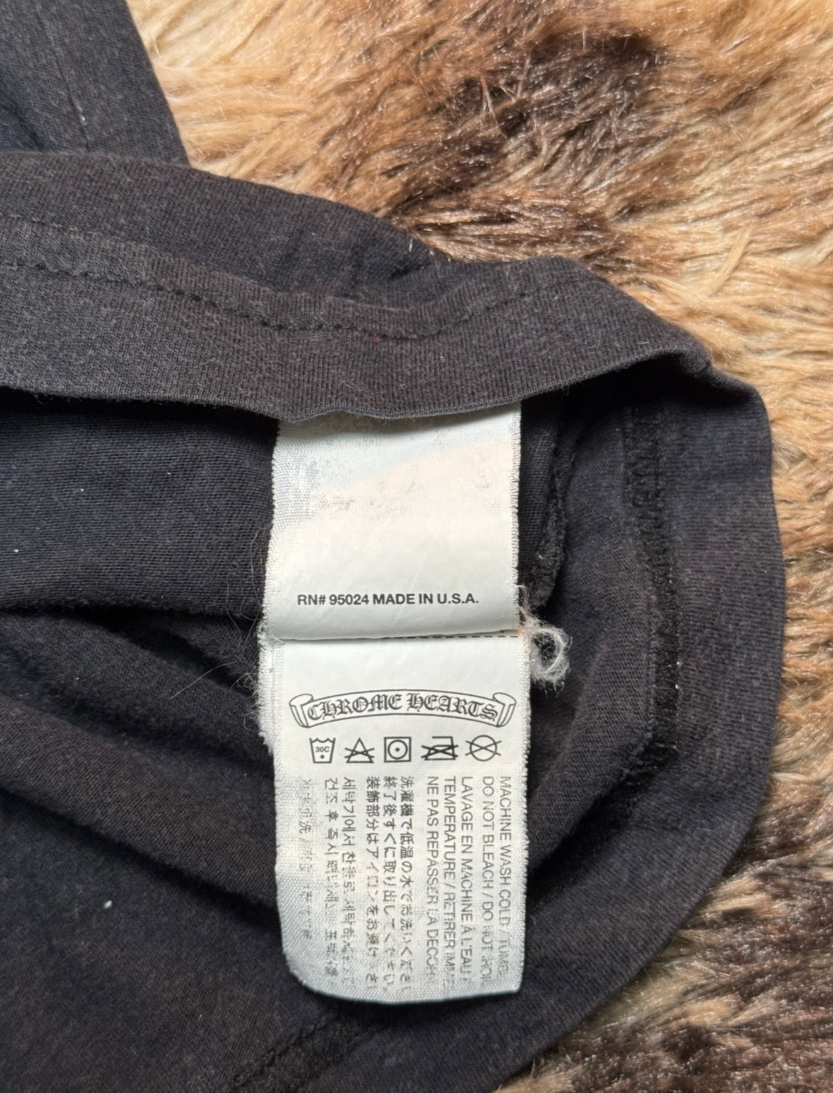 Chrome Hearts Jumbo Floral Cross short-sleeve t-shirt Black Small