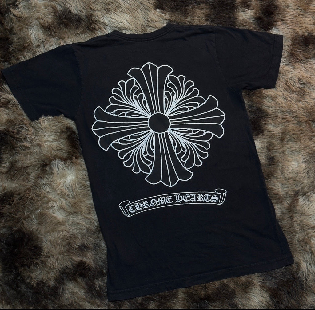 Chrome Hearts Jumbo Floral Cross short-sleeve t-shirt Black Small