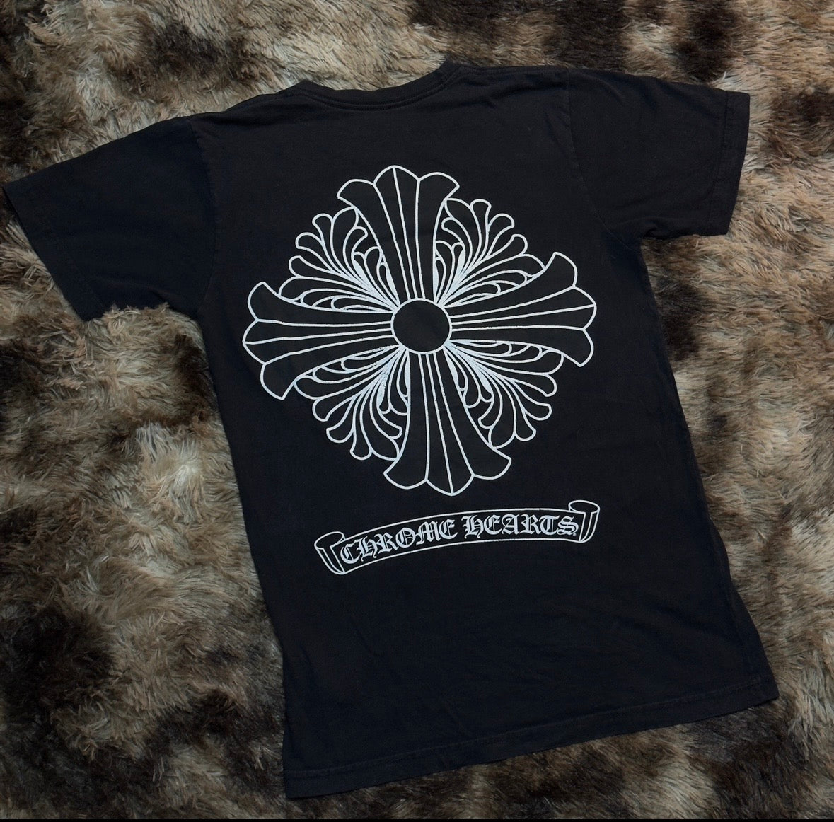 Chrome Hearts Jumbo Floral Cross short-sleeve t-shirt Black Small