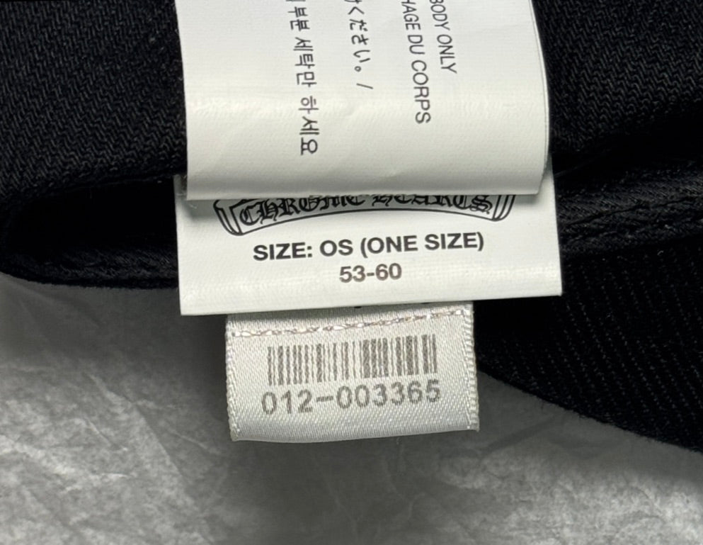 Chrome Hearts Tonal Dagger Baseball hat Black O/S