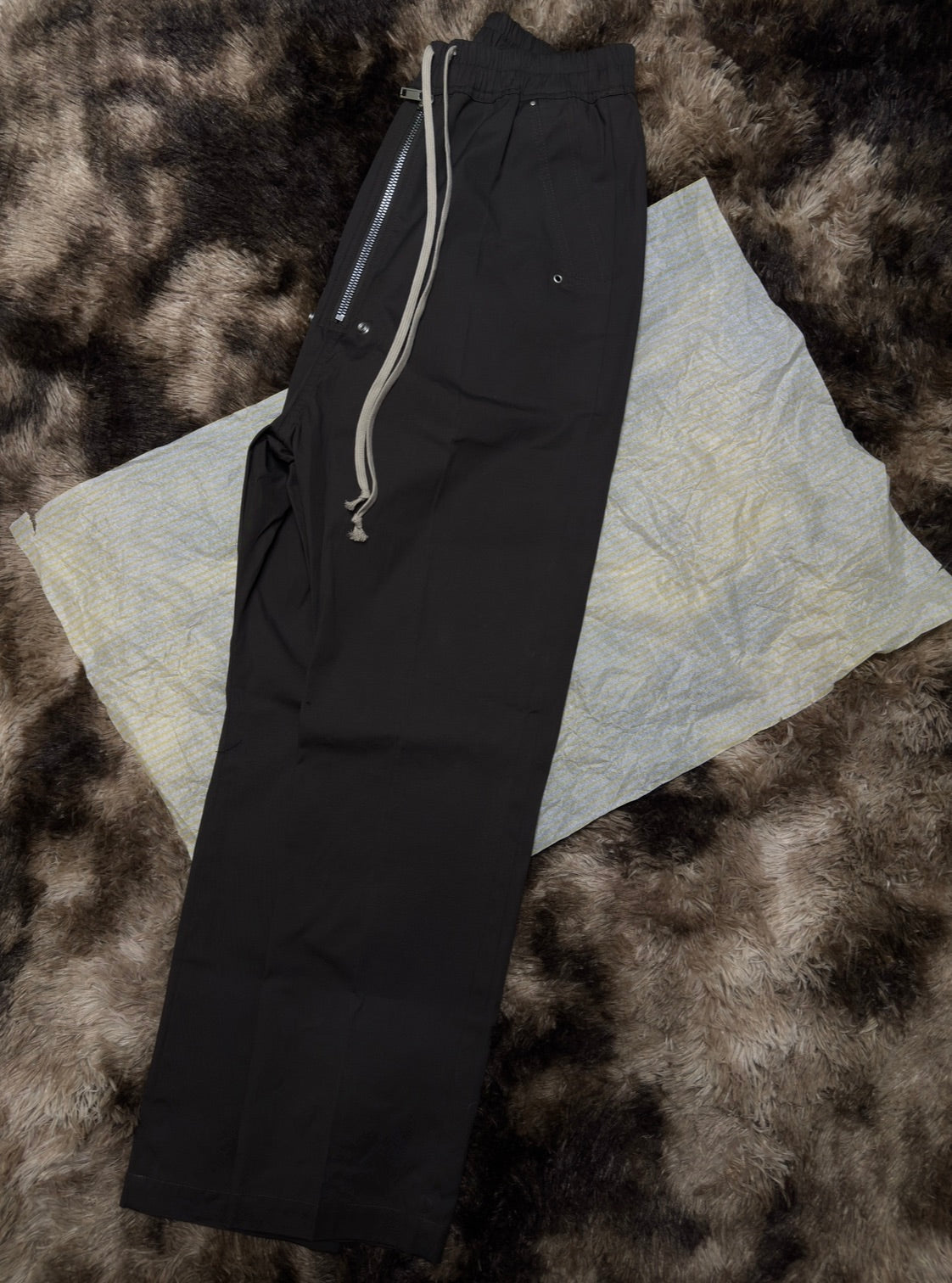 Rick Owens Bela Straight-Leg cotton Trousers Dark-Dust Medium