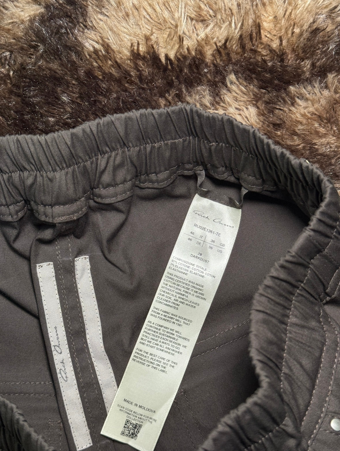 Rick Owens Bela Straight-Leg cotton Trousers Dark-Dust Medium