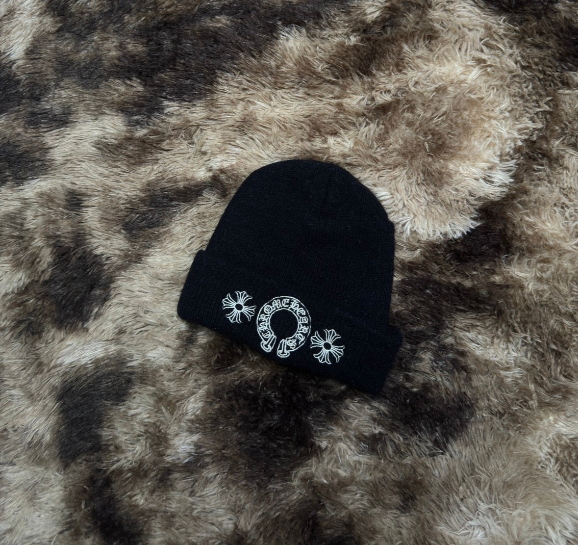 Chrome Hearts Horseshoe Beanie Black O/S