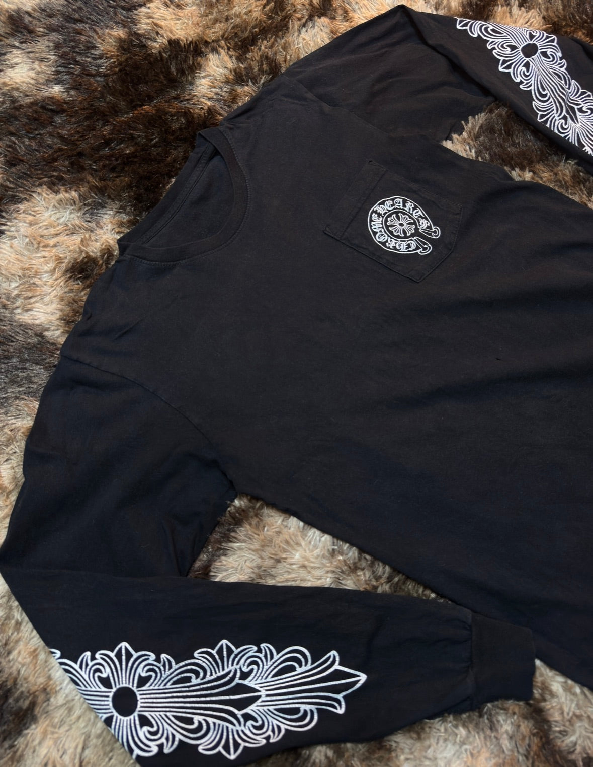 Chrome Hearts London Exclusive Horseshoe long-sleeve tee Black Medium