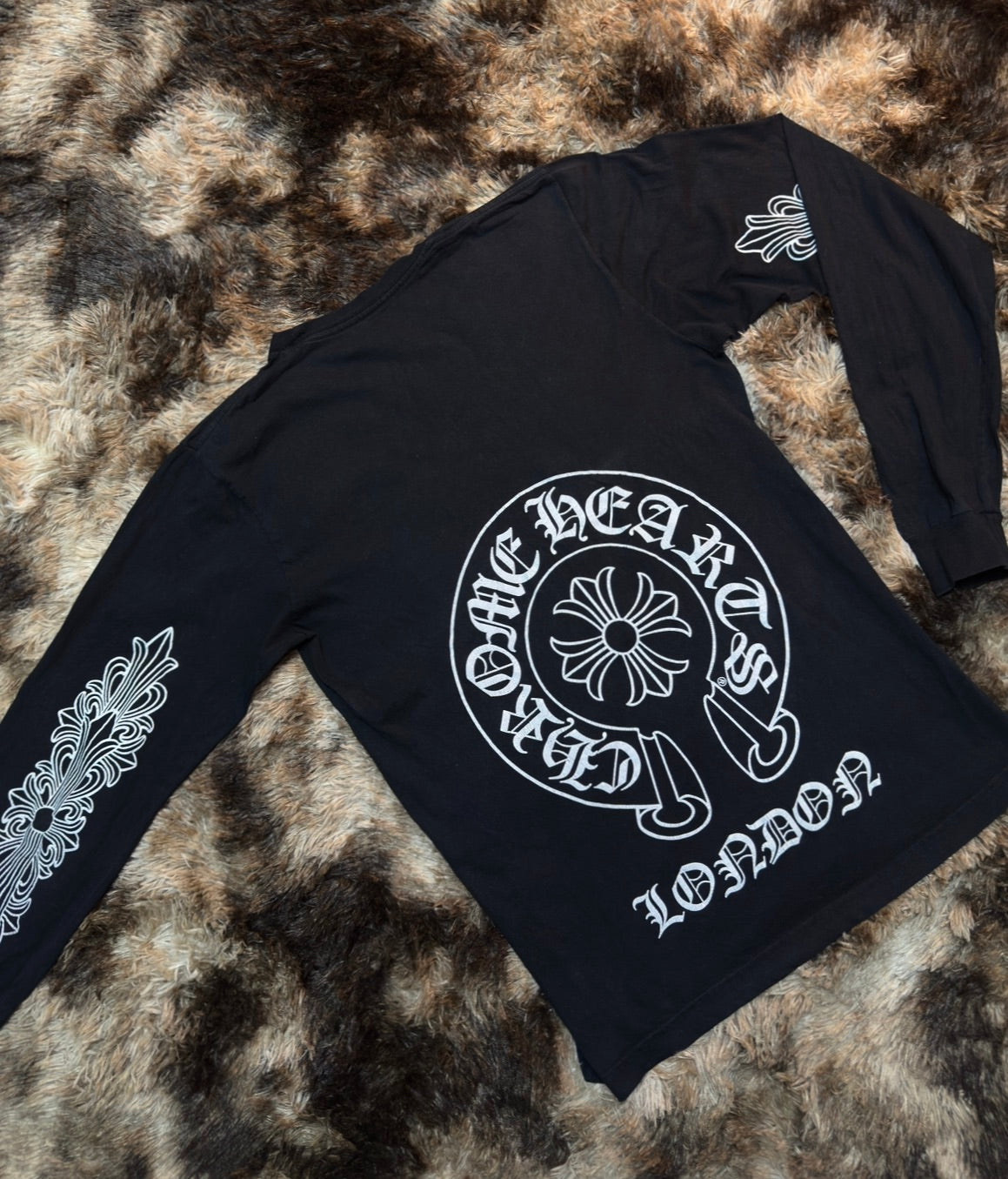 Chrome Hearts London Exclusive Horseshoe long-sleeve tee Black Medium