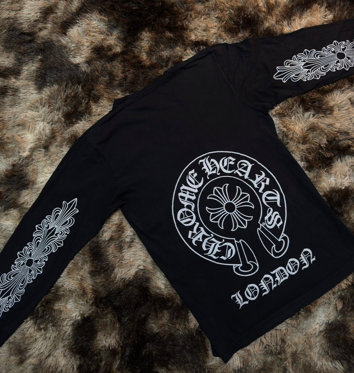 Chrome Hearts London Exclusive Horseshoe long-sleeve tee Black Medium