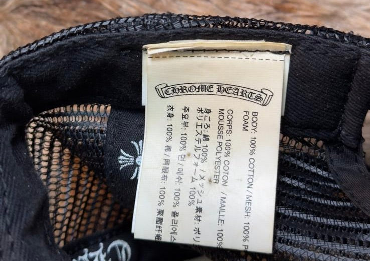 Chrome Hearts ch Hollywood Trucker Hat Black/White O/S